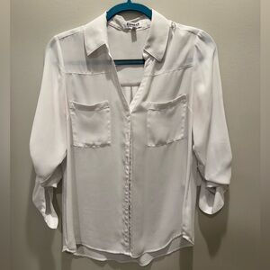 Slim fit portofino shirt from express 
Size medium